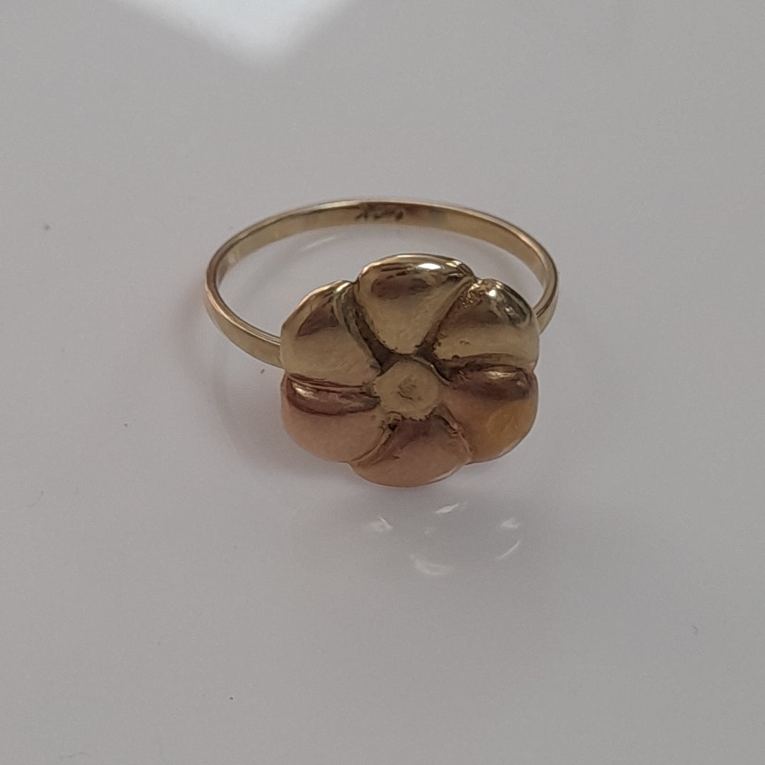 ANILLITO ORO COMBINADO 14 K 1,30 GRMS (SEMINUEVO)