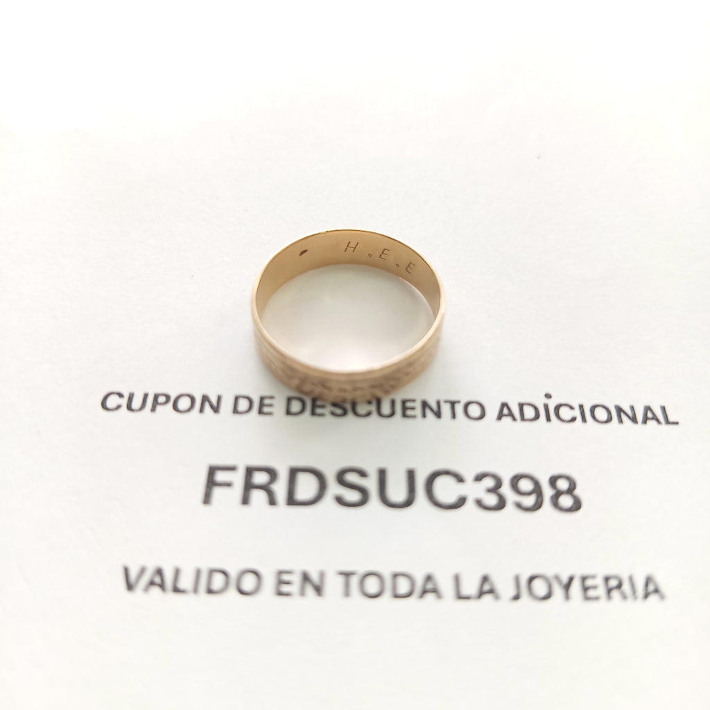 ARGOLLA ORO 8 K 2.9 GRMS (SEMINUEVO)