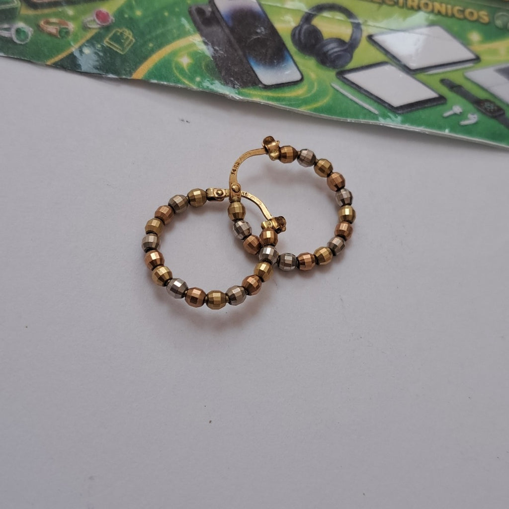 ARRACADAS PAR ORO 14 K 3,10 GRMS (SEMINUEVO)