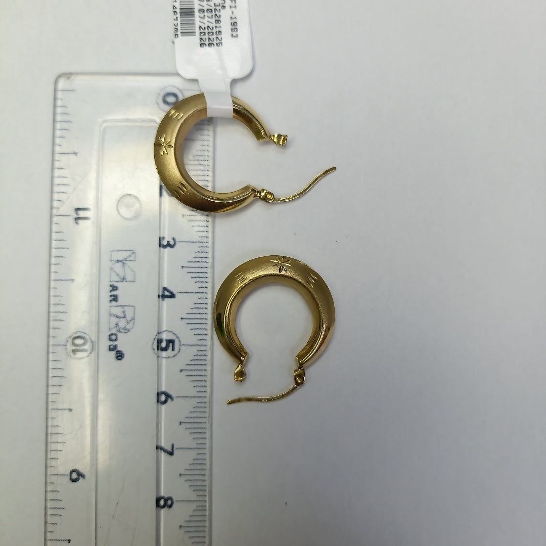 ARETES PAR ORO 14 K 2,70 GRMS (SEMINUEVO)