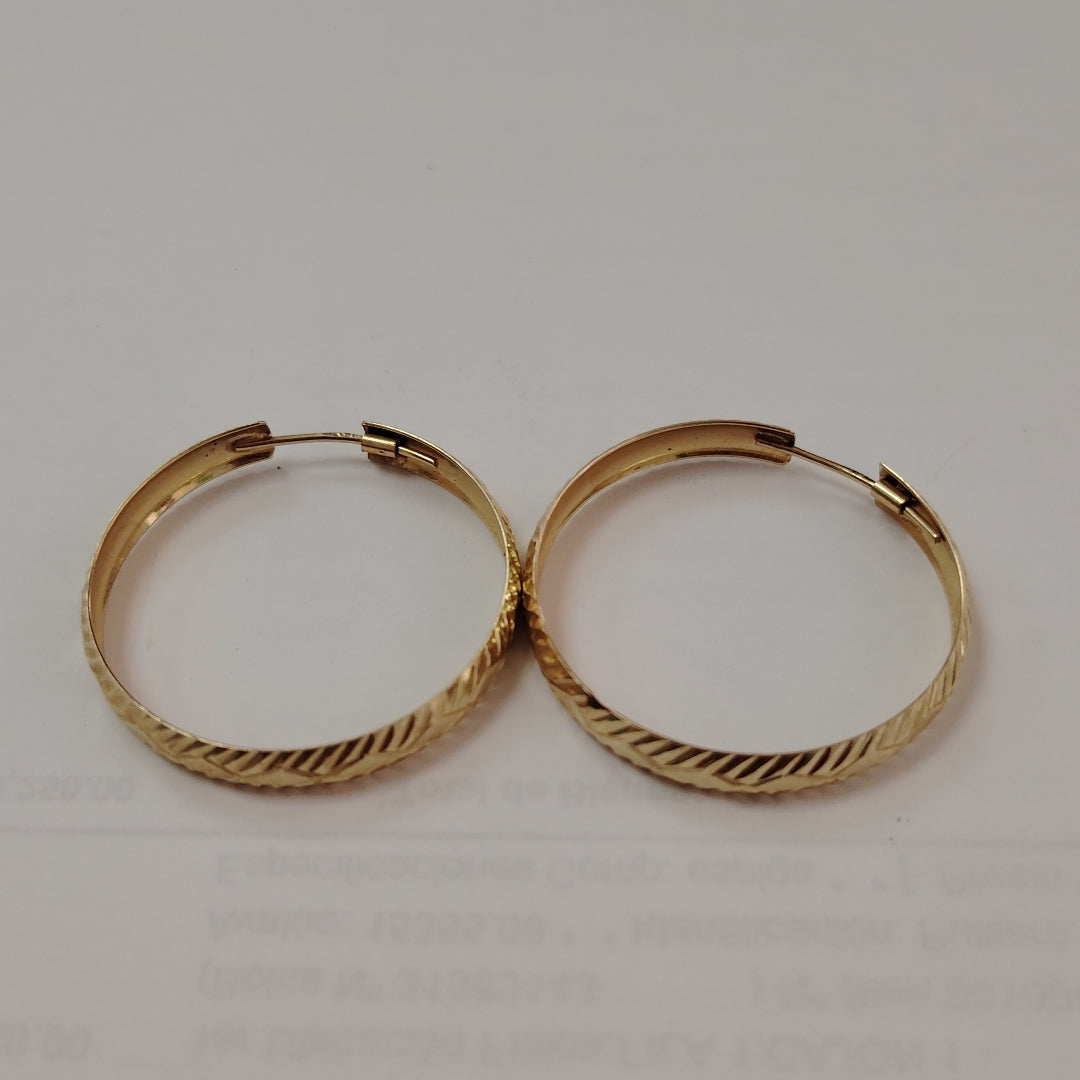 ARRACADAS PAR ORO 14 K 2.5 GRMS (SEMINUEVO)