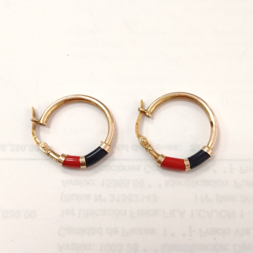 ARRACADAS PAR ORO 14 K 2.2 GRMS (SEMINUEVO)