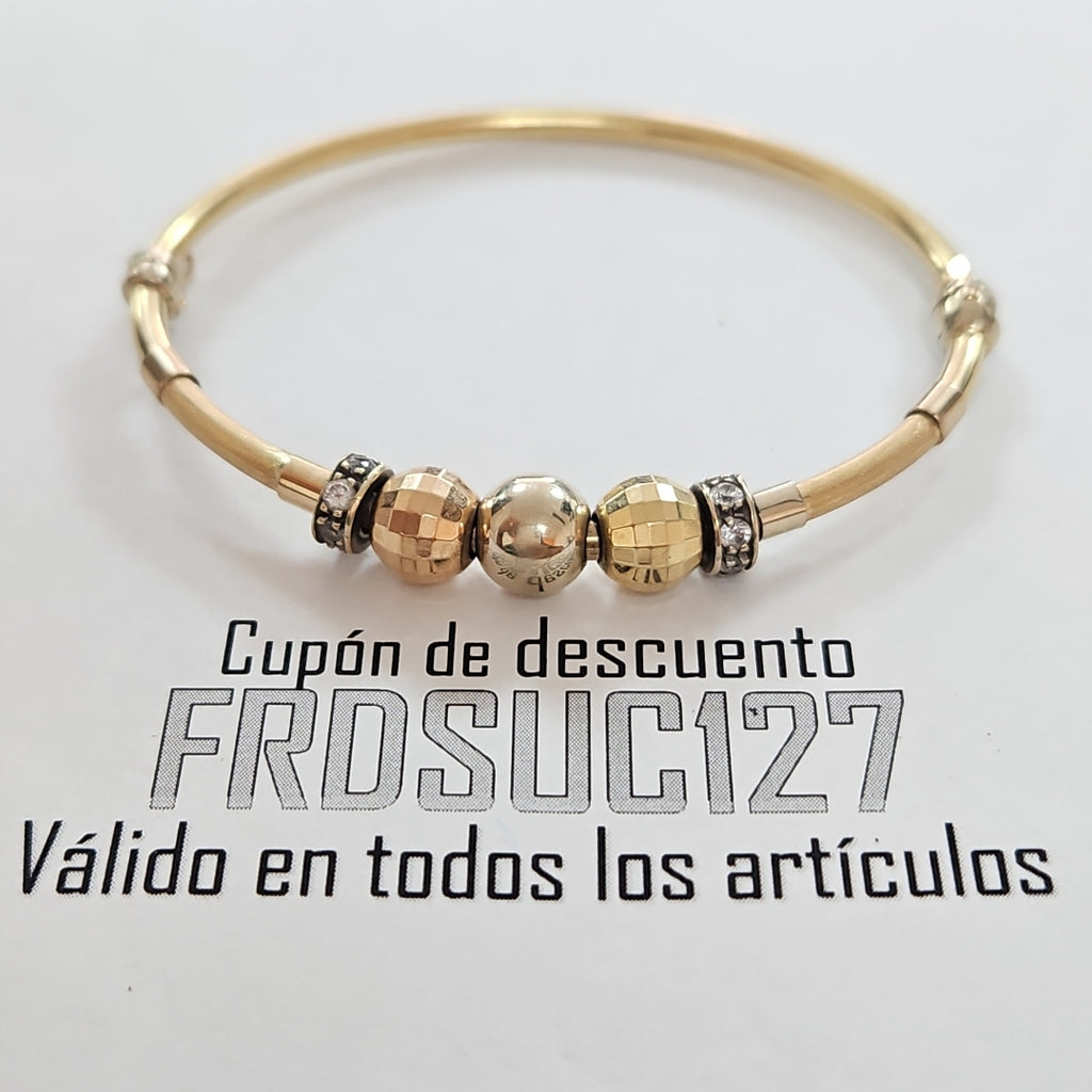 PULSERA RIGIDA ORO 14 K 9.3 GRMS (SEMINUEVO)
