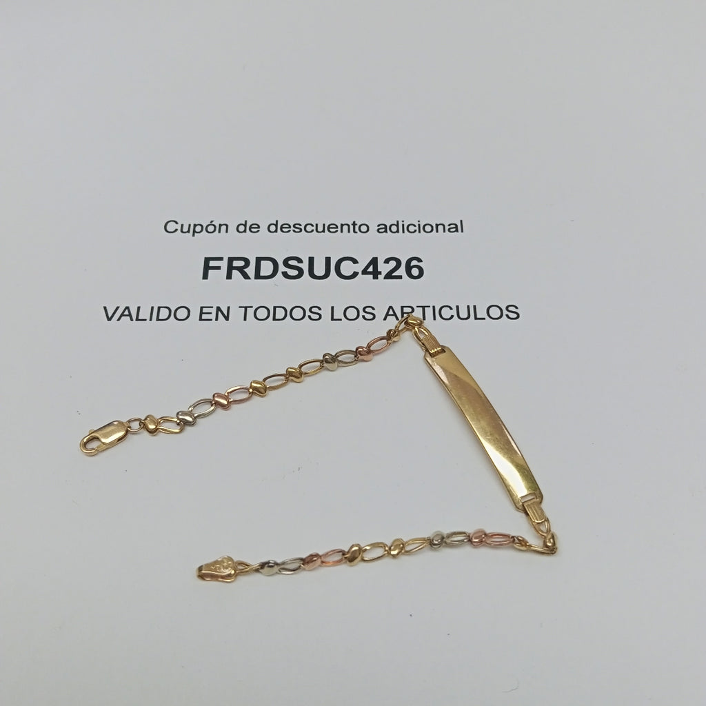 ESCLAVA ORO, ORO COMBINADO 14 K 2.7 GRMS (SEMINUEVO)