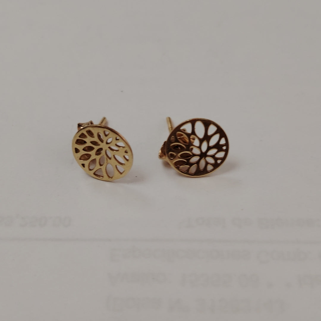 ARETES PAR ORO 14 K 1 GRMS (SEMINUEVO)