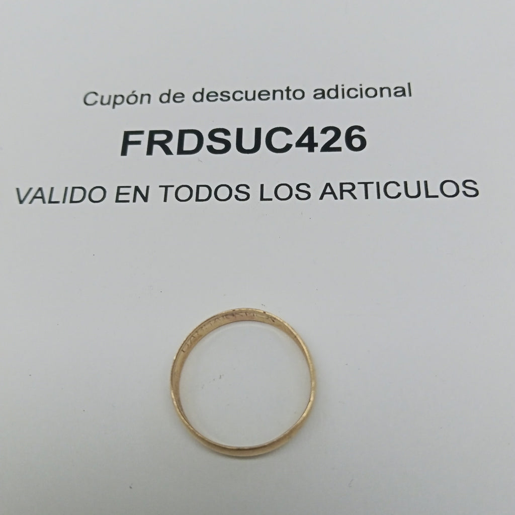 ARGOLLA ORO 10 K 1.2 GRMS (SEMINUEVO)