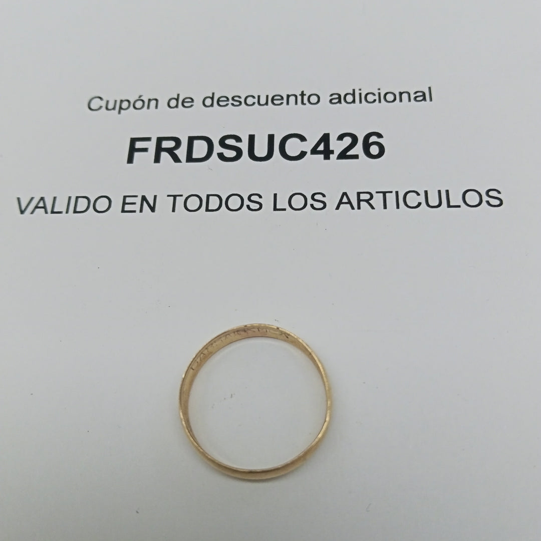 ARGOLLA ORO 10 K 1.2 GRMS (SEMINUEVO)