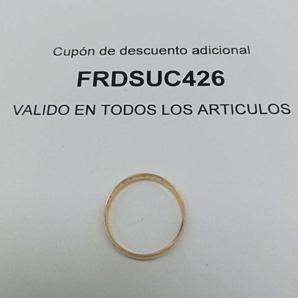 ARGOLLA ORO 10 K 1.1 GRMS (SEMINUEVO)