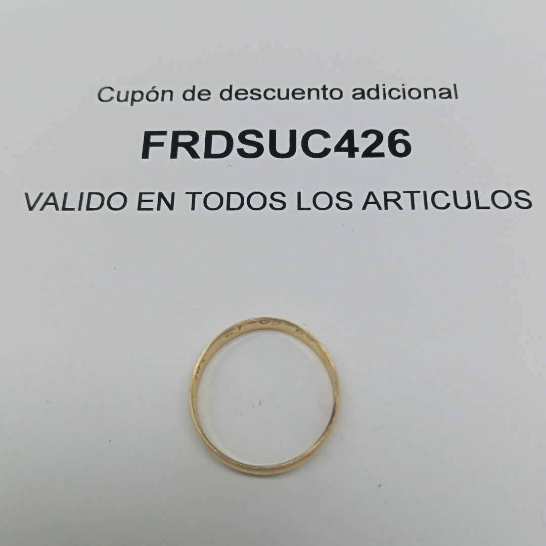 ARGOLLA ORO 10 K 1.1 GRMS (SEMINUEVO)