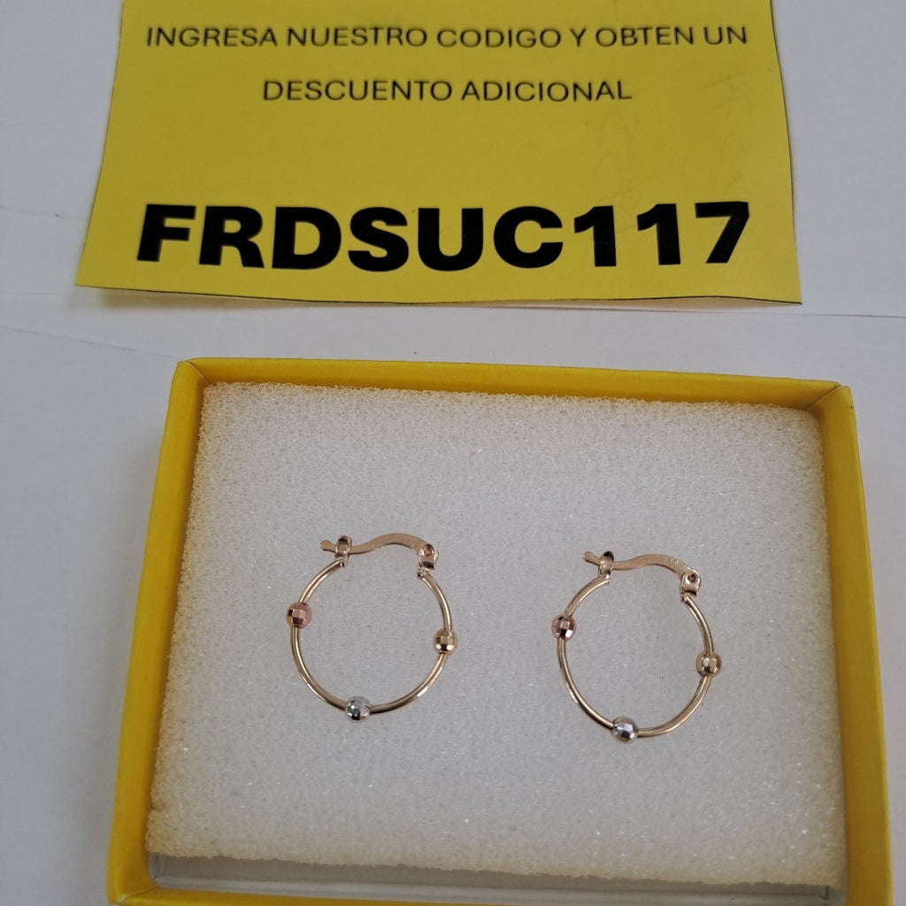 ARRACADAS PAR ORO 10 K 1,30 GRMS (SEMINUEVO)