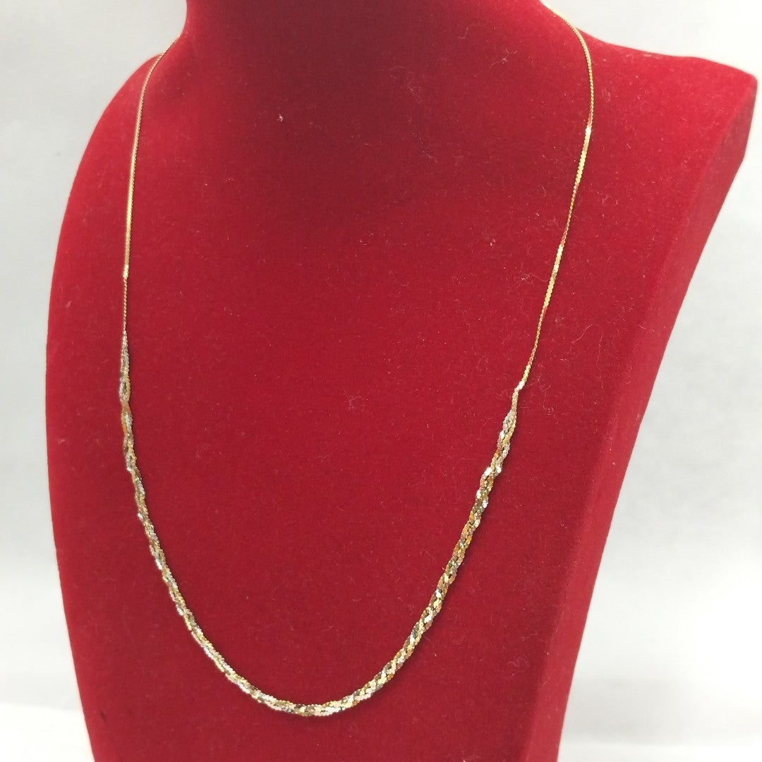 GARGANTILLA ORO,ORO COMBINADO 14 K 1,60 GRMS (SEMINUEVO)