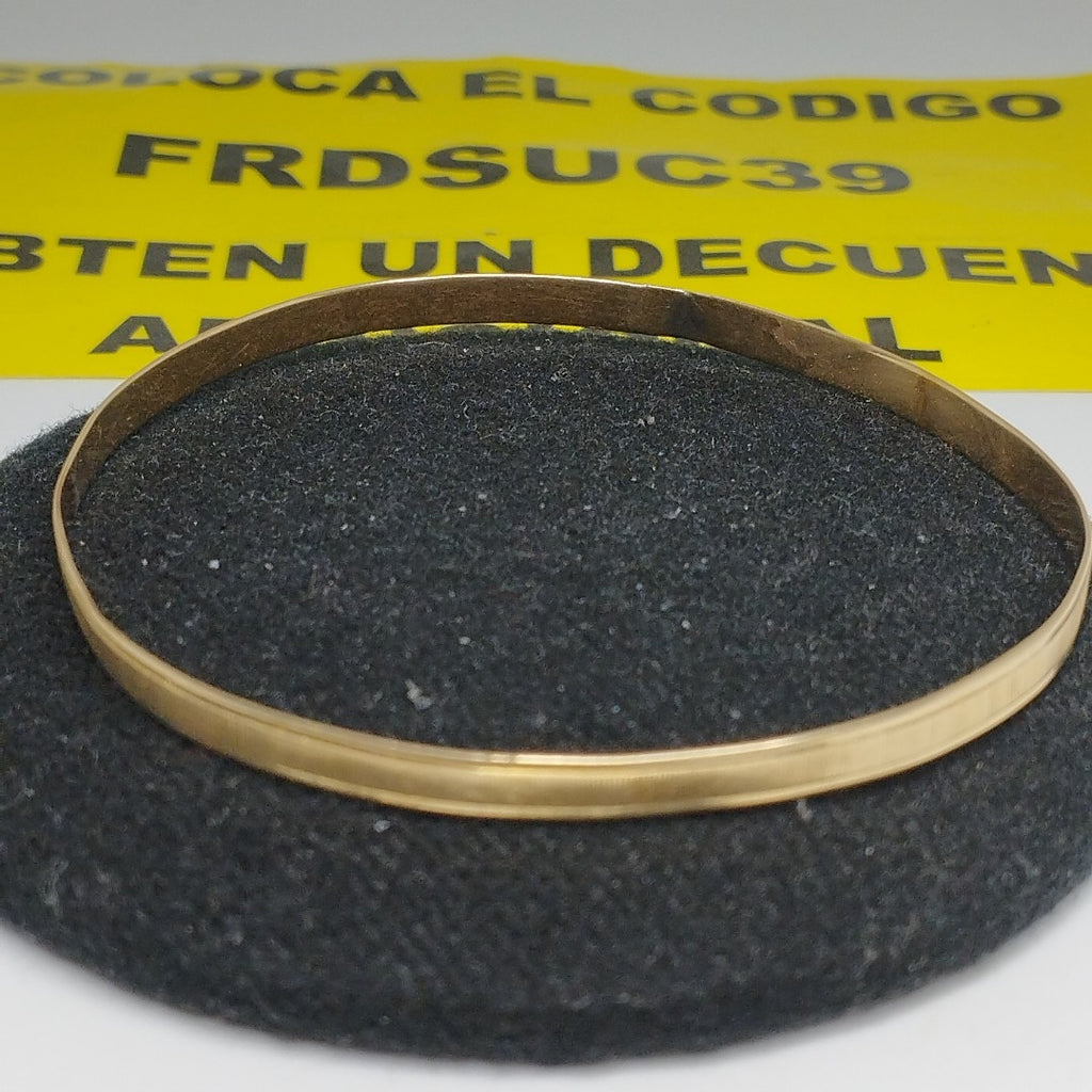 PULSERA RIGIDA ORO 14 K 5.5 GRMS (SEMINUEVO)