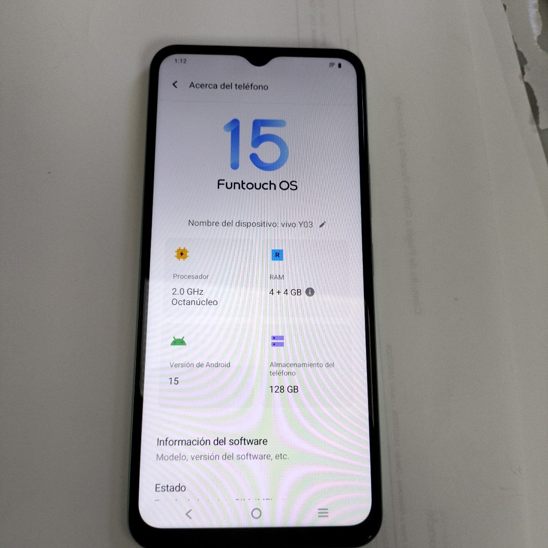 CELULAR VIVO Y03 V2332 (2024) 128 GB 4 GB RAM (SEMINUEVO)