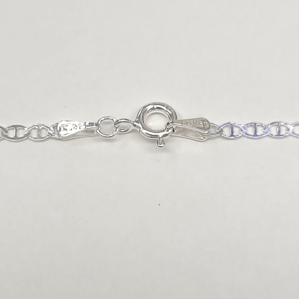 CADENA TEJIDO GUCHI PLATA .925 55 CM 3.3 GR (NUEVO)
