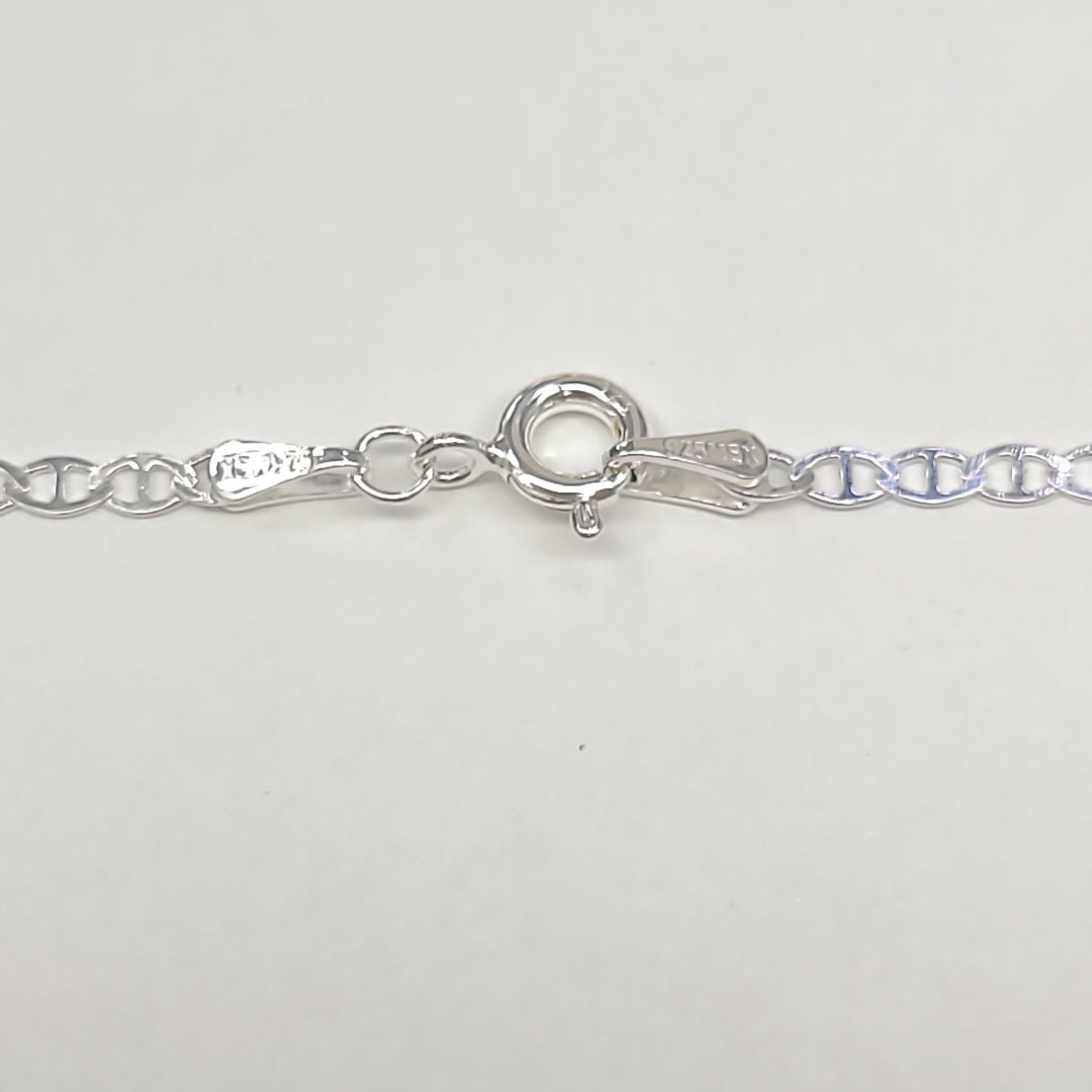 CADENA TEJIDO GUCHI PLATA .925 55 CM 3.3 GR (NUEVO)