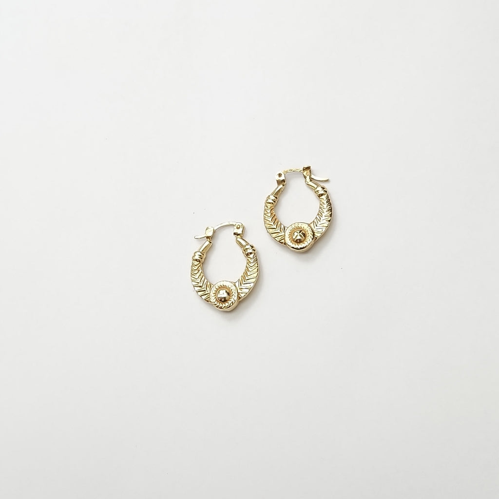 ARRACADAS PAR ORO 14 K 2,10 GRMS (SEMINUEVO)