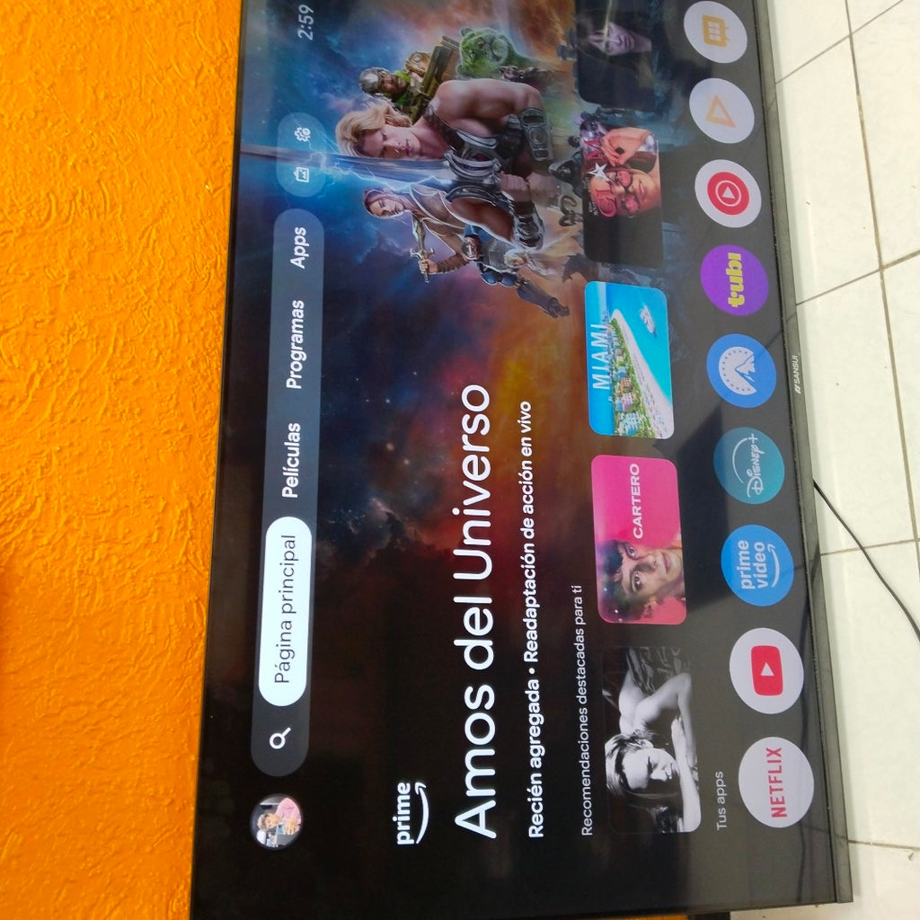 PANTALLA SANSUI SMX55VAQUG (2024) 55" LED 4K (SEMINUEVO)