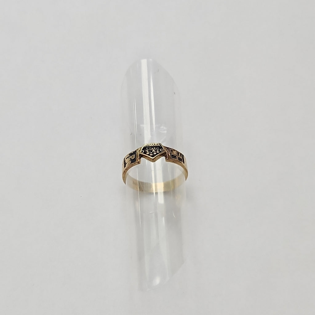 ANILLO DE GRADUACIÓN ORO 10 K 2,70 GRMS (SEMINUEVO)