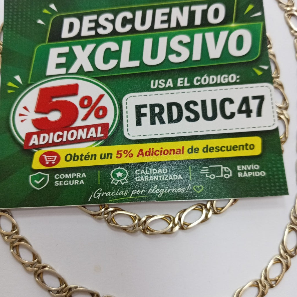 CADENA ORO 8 K 21.2 GRMS (SEMINUEVO)