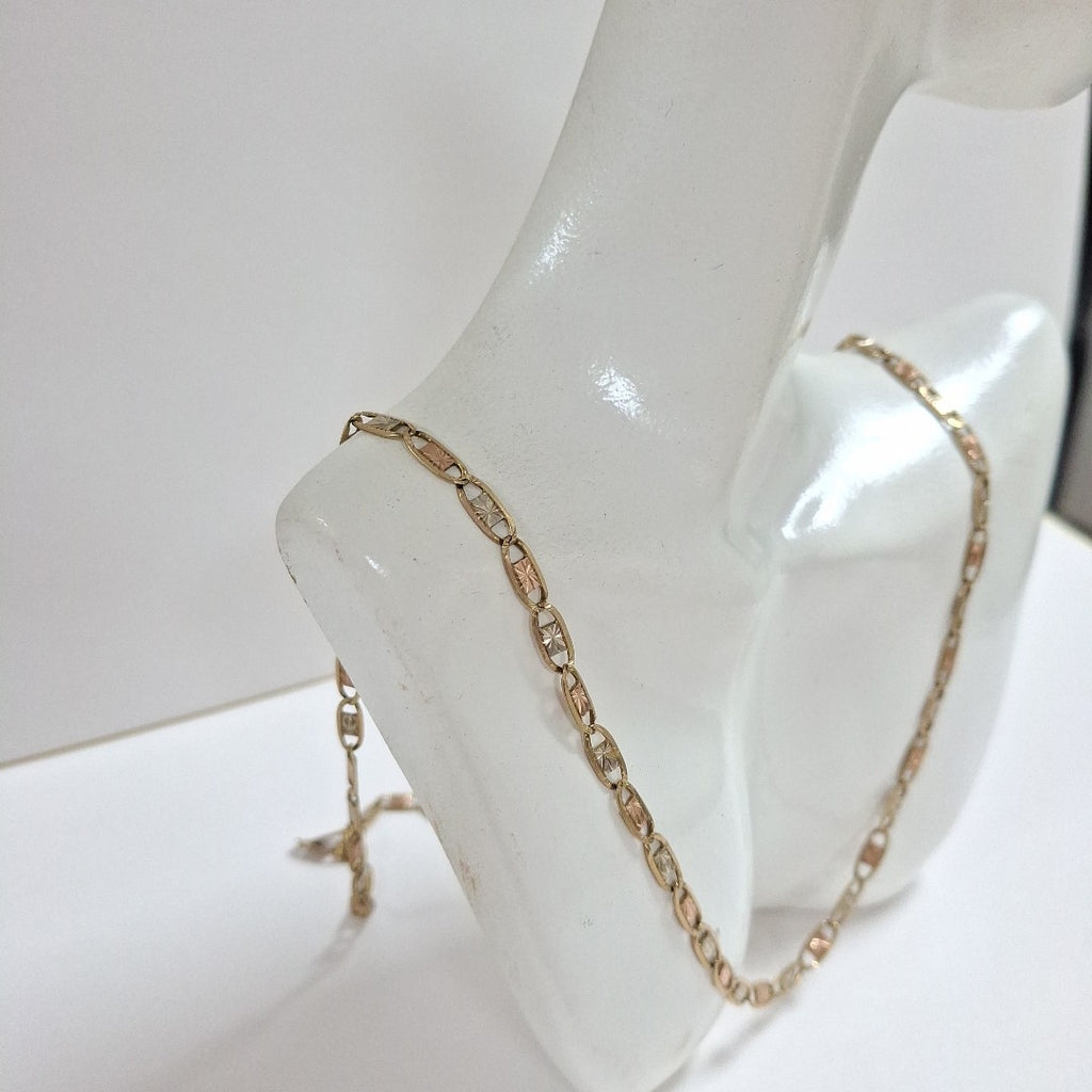 CADENA ORO, ORO COMBINADO 10 K 9.1 GRMS (SEMINUEVO)