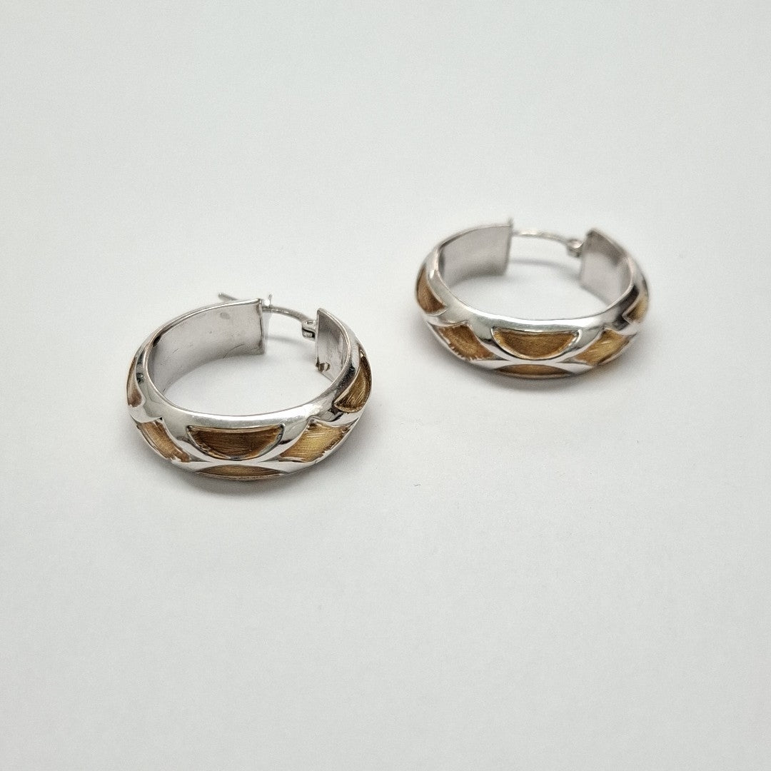 ARRACADAS PAR ORO,ORO BLANCO 14 K 3,80 GRMS (SEMINUEVO)