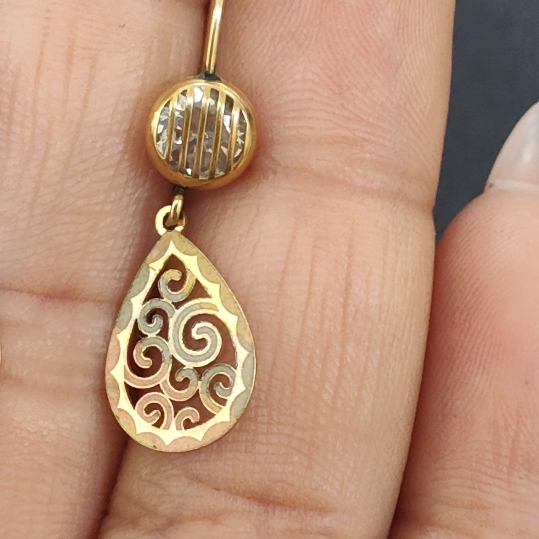 ARETES PAR ORO 10 K 1,70 GRMS (SEMINUEVO)