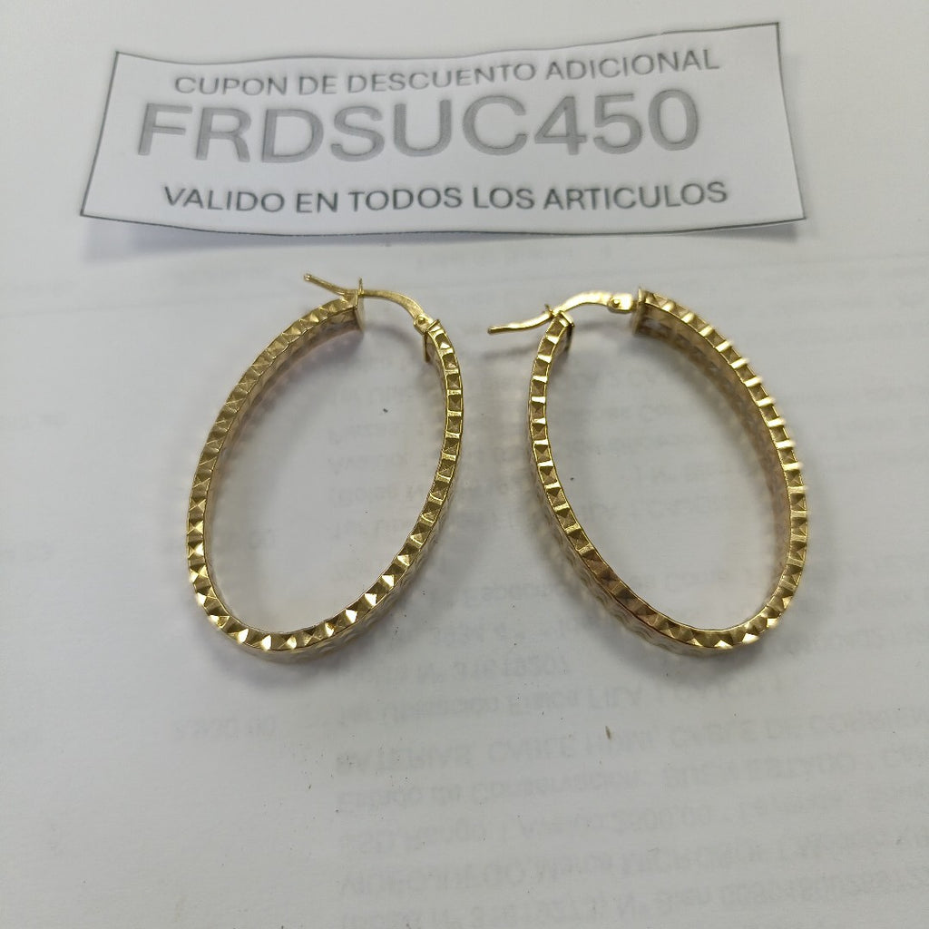 ARRACADAS PAR ORO 10 K 5.1 GRMS (SEMINUEVO)