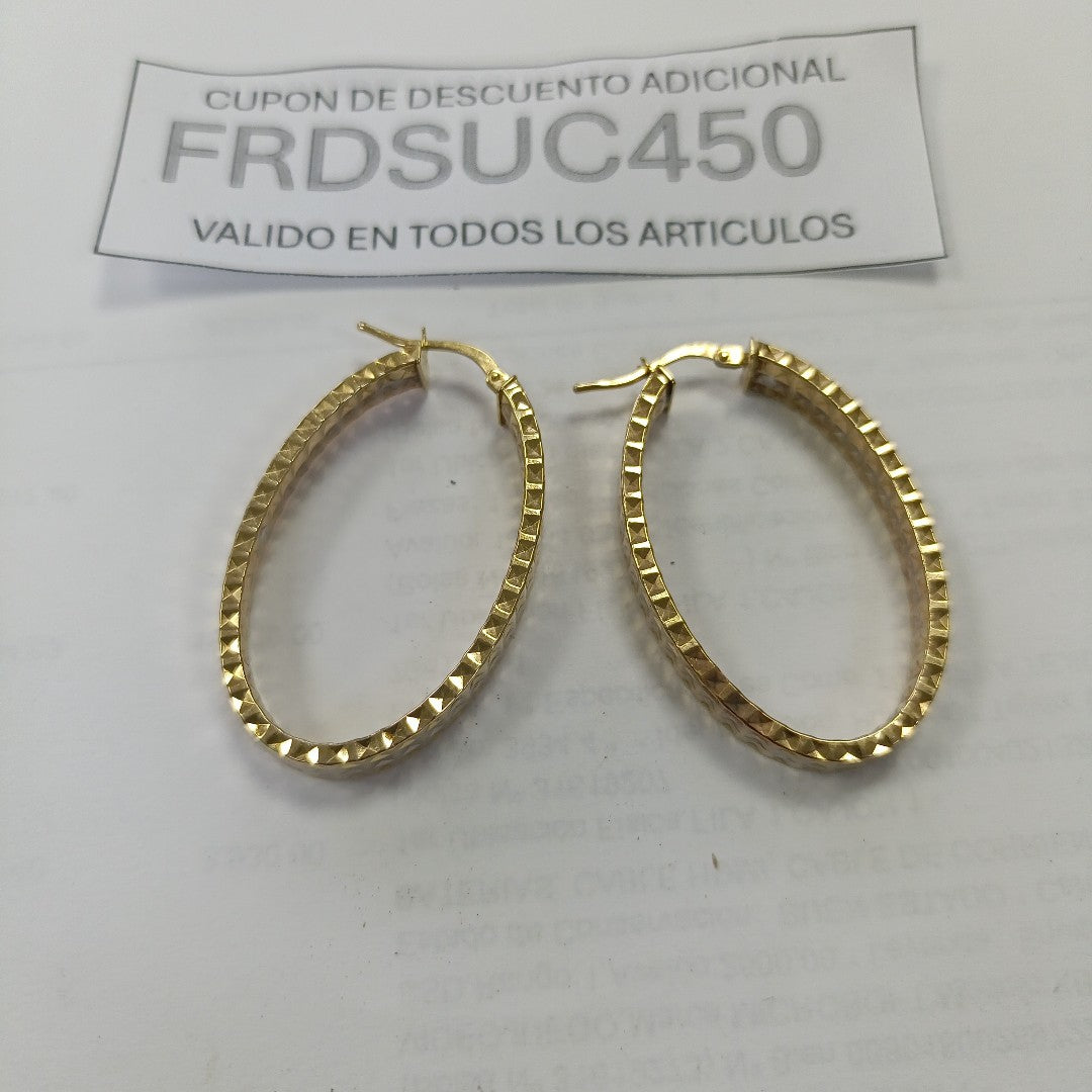ARRACADAS PAR ORO 10 K 5.1 GRMS (SEMINUEVO)
