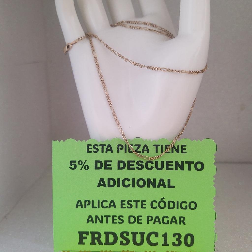 CADENA ORO 14 K 4.4 GRMS (SEMINUEVO)