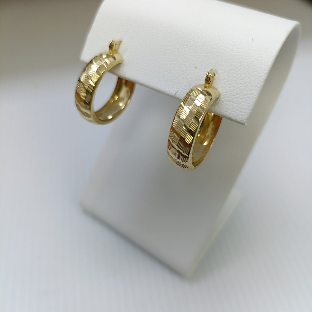 ARRACADAS PAR ORO 14 K 2.6 GRMS (SEMINUEVO)