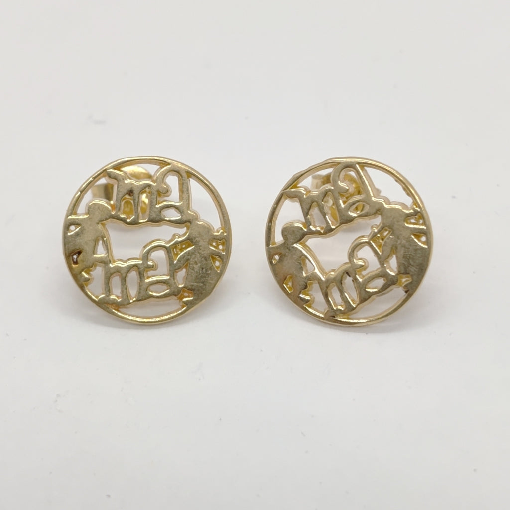 ARETES PAR ORO 14 K 3.1 GRMS (SEMINUEVO)