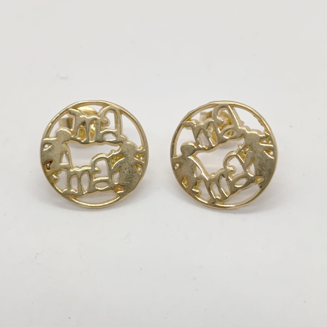 ARETES PAR ORO 14 K 3.1 GRMS (SEMINUEVO)