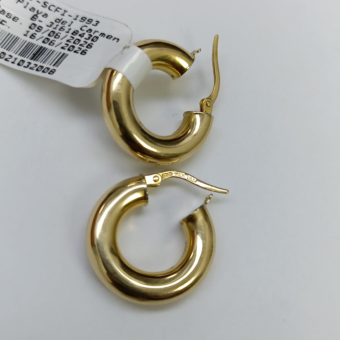 ARRACADAS PAR ORO 14 K 2.6 GRMS (SEMINUEVO)