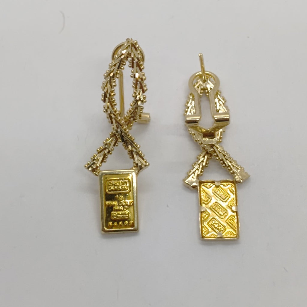 ARETES PAR ORO 14 K 5.8 GRMS (SEMINUEVO)