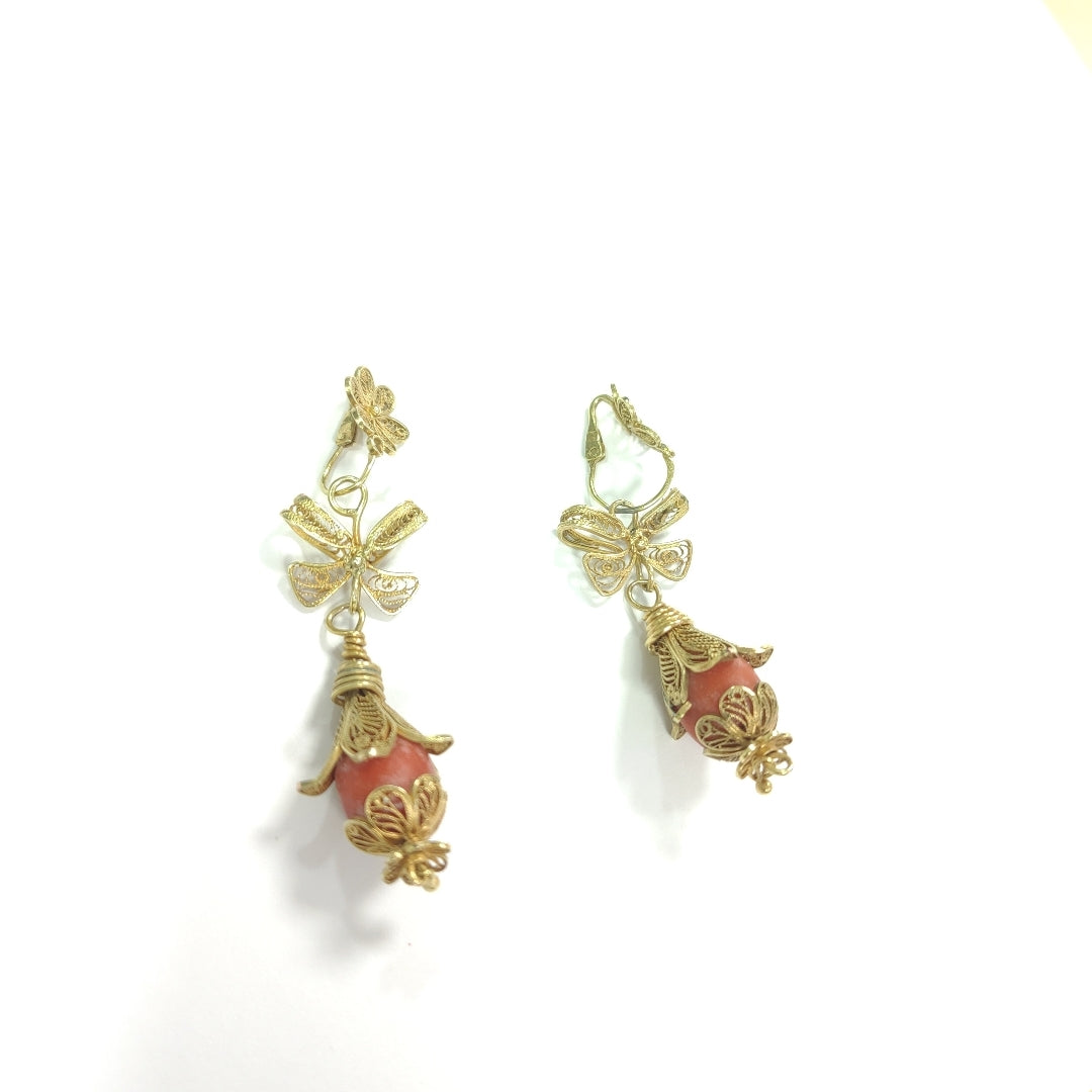 ARETES PAR ORO 10 K 11,40 GRMS (SEMINUEVO)