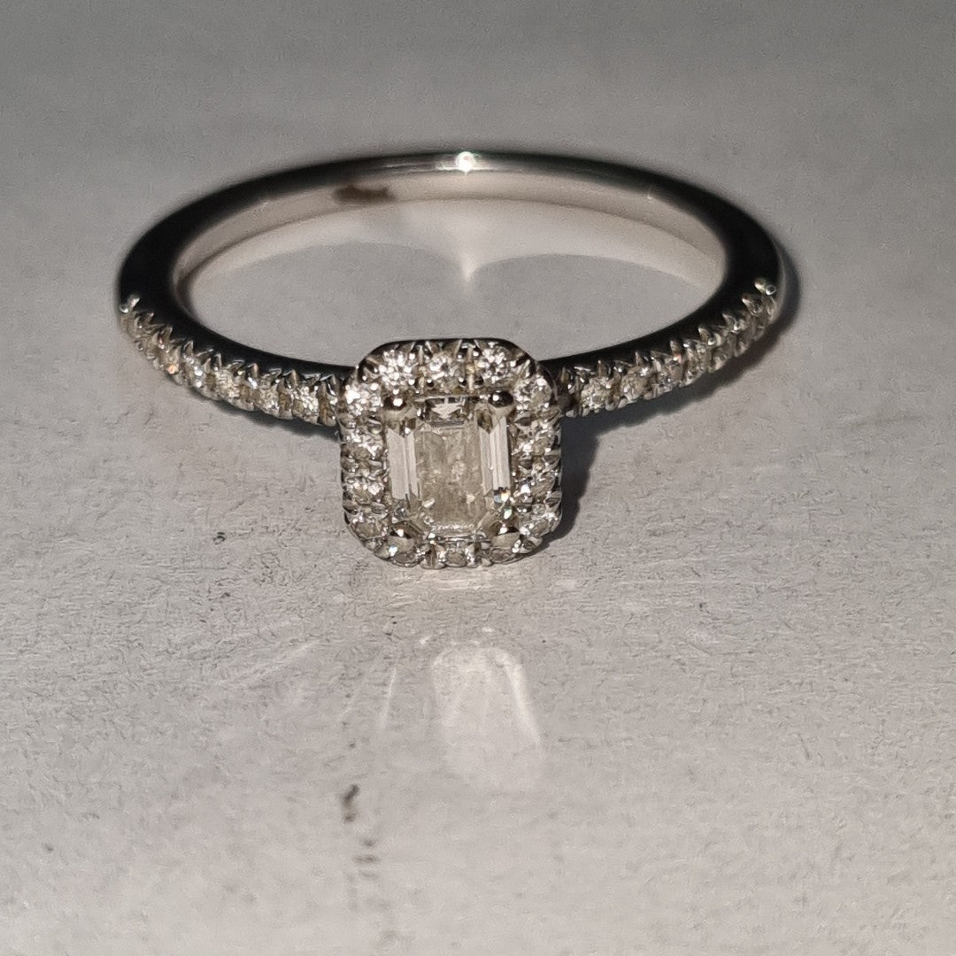 SOLITARIO ORO BLANCO 14 K 2,40 GRMS (SEMINUEVO)