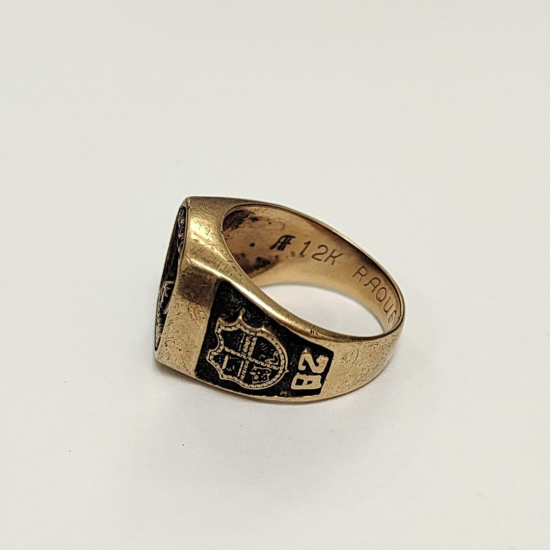 ANILLO DE GRADUACIÓN ORO 8 K 9.8 GRMS (SEMINUEVO)