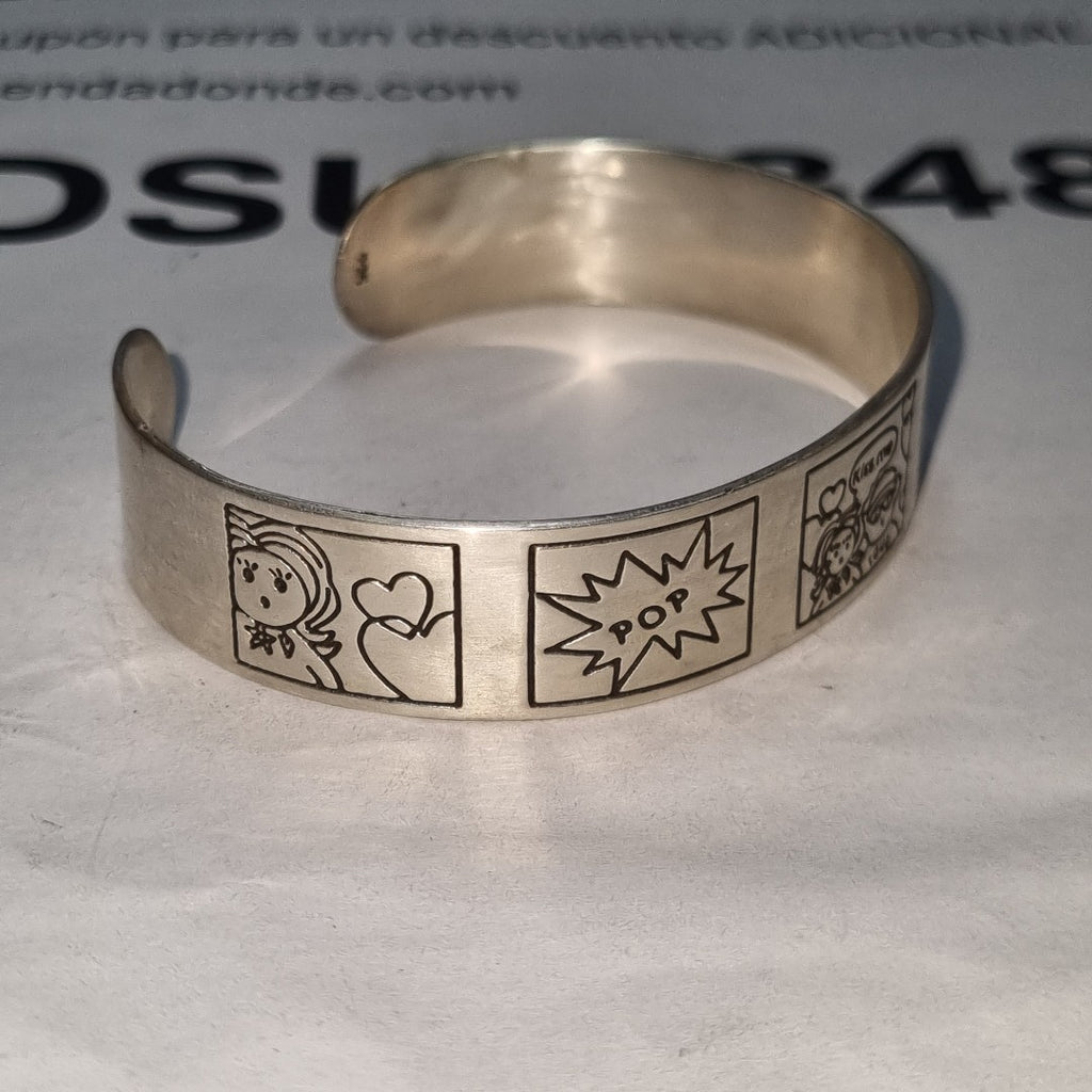 PULSERA RIGIDA PLATA 23 GRMS (SEMINUEVO)