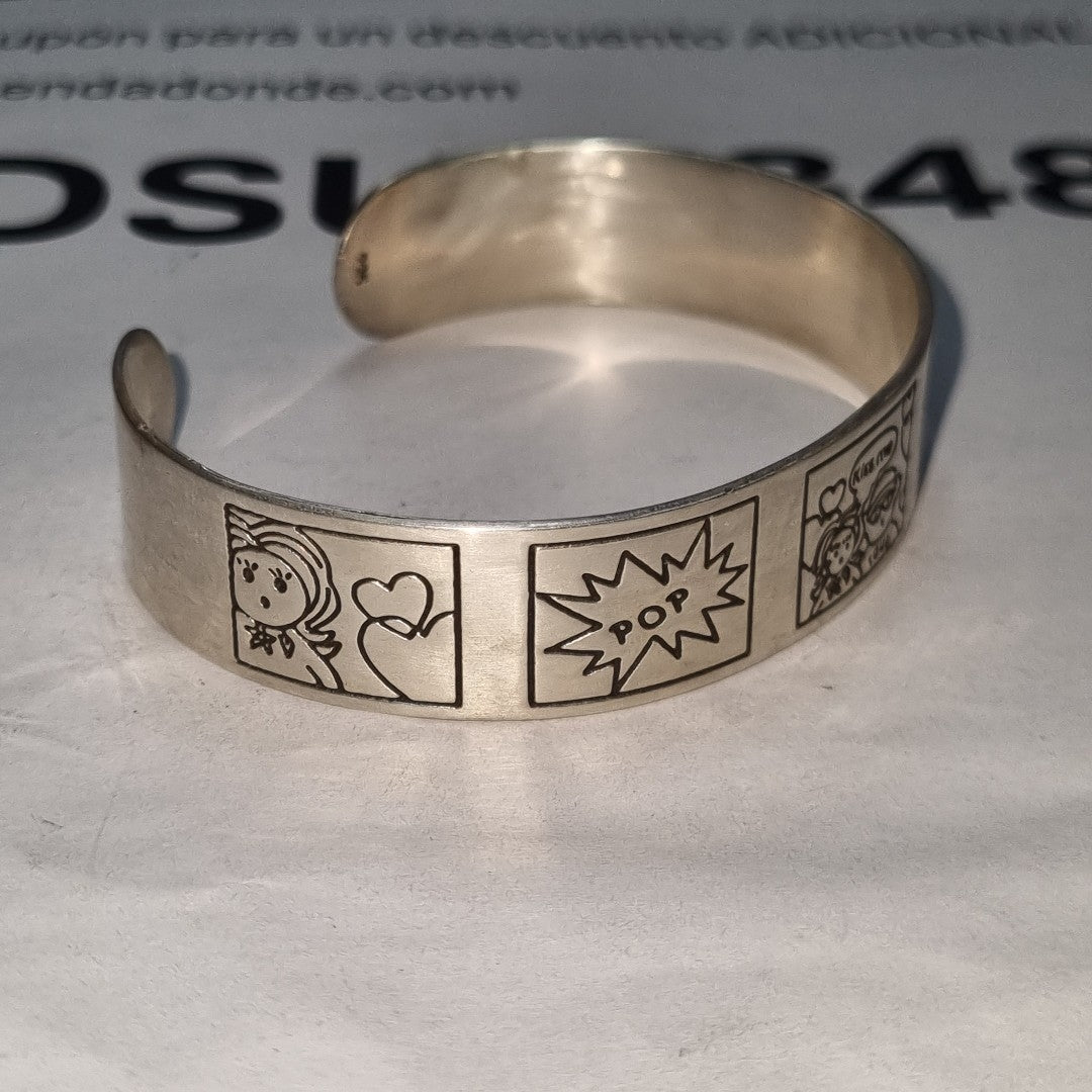 PULSERA RIGIDA PLATA 23 GRMS (SEMINUEVO)