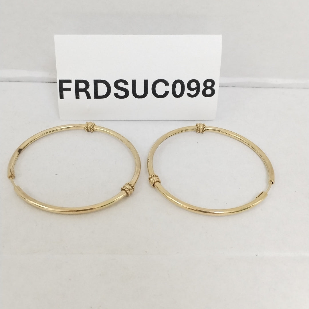ARRACADAS PAR ORO 14 K 7,80 GRMS (SEMINUEVO)
