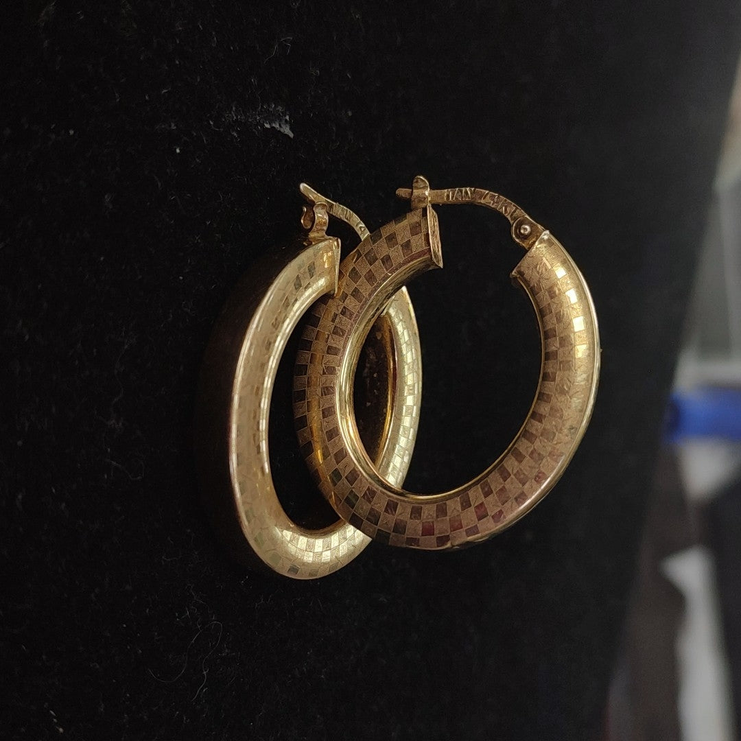 ARRACADAS PAR ORO 14 K 4,90 GRMS (SEMINUEVO)