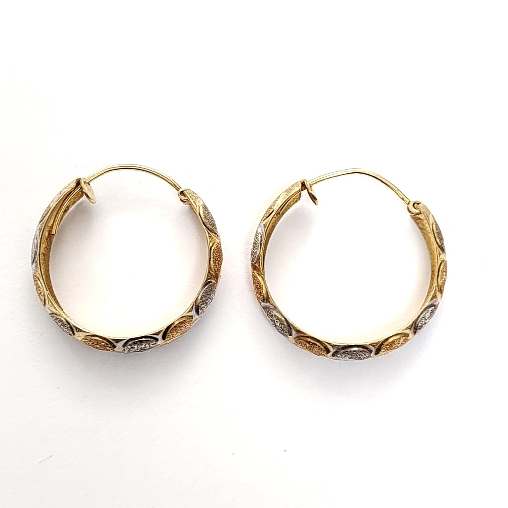 ARRACADAS PAR ORO 14 K 2.8 GRMS (SEMINUEVO)