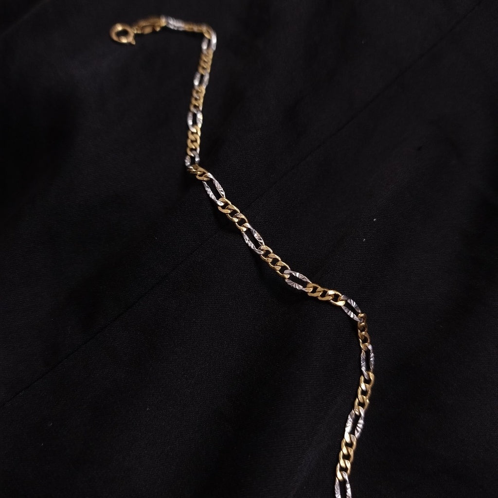 PULSERA ORO COMBINADO 18 K 0.9 GRMS (SEMINUEVO)