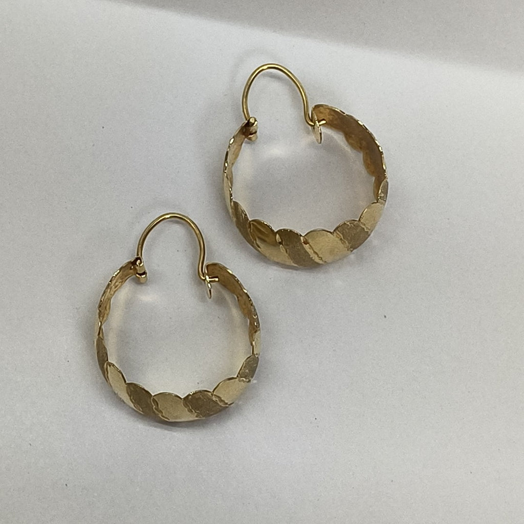 ARRACADAS PAR ORO 14 K 3,50 GRMS (SEMINUEVO)