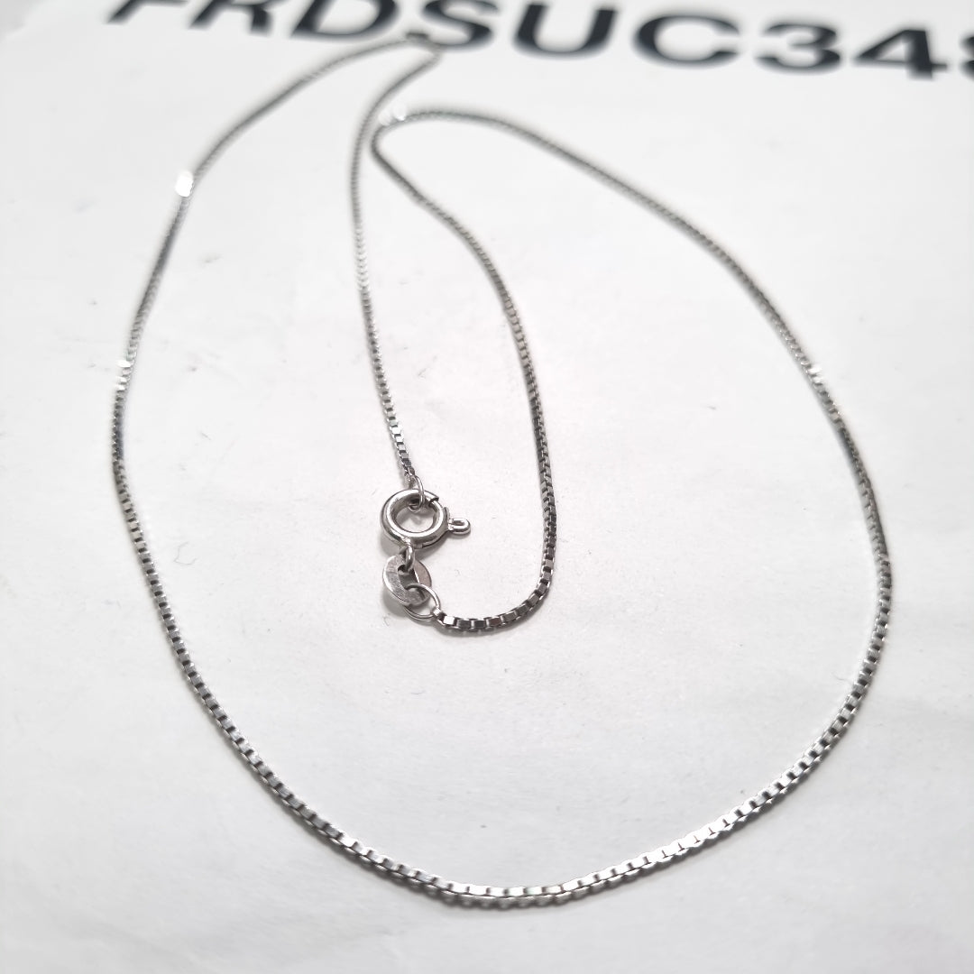 CADENA ORO BLANCO 18 K 3,70 GRMS (SEMINUEVO)