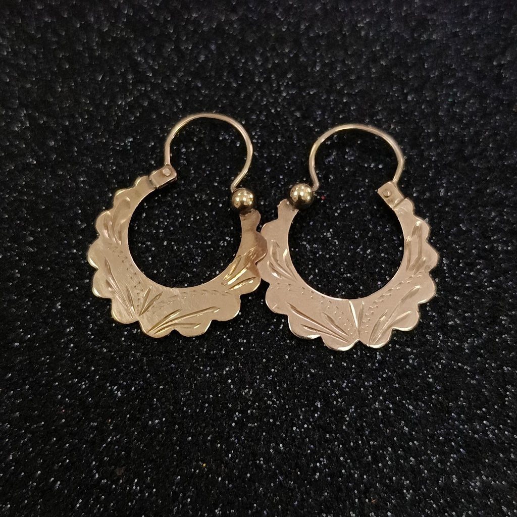 ARETES PAR ORO 8 K 2 GRMS (SEMINUEVO)