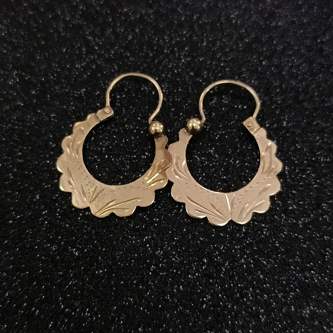 ARETES PAR ORO 8 K 2 GRMS (SEMINUEVO)