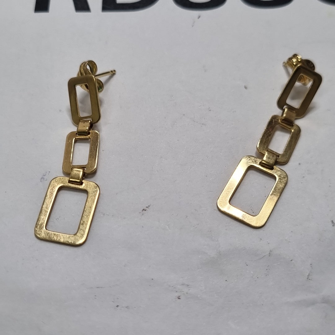 ARETES PAR ORO 18 K 4 GRMS (SEMINUEVO)