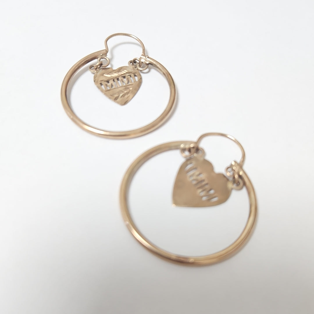 ARETES PAR ORO 8 K 5,20 GRMS (SEMINUEVO)