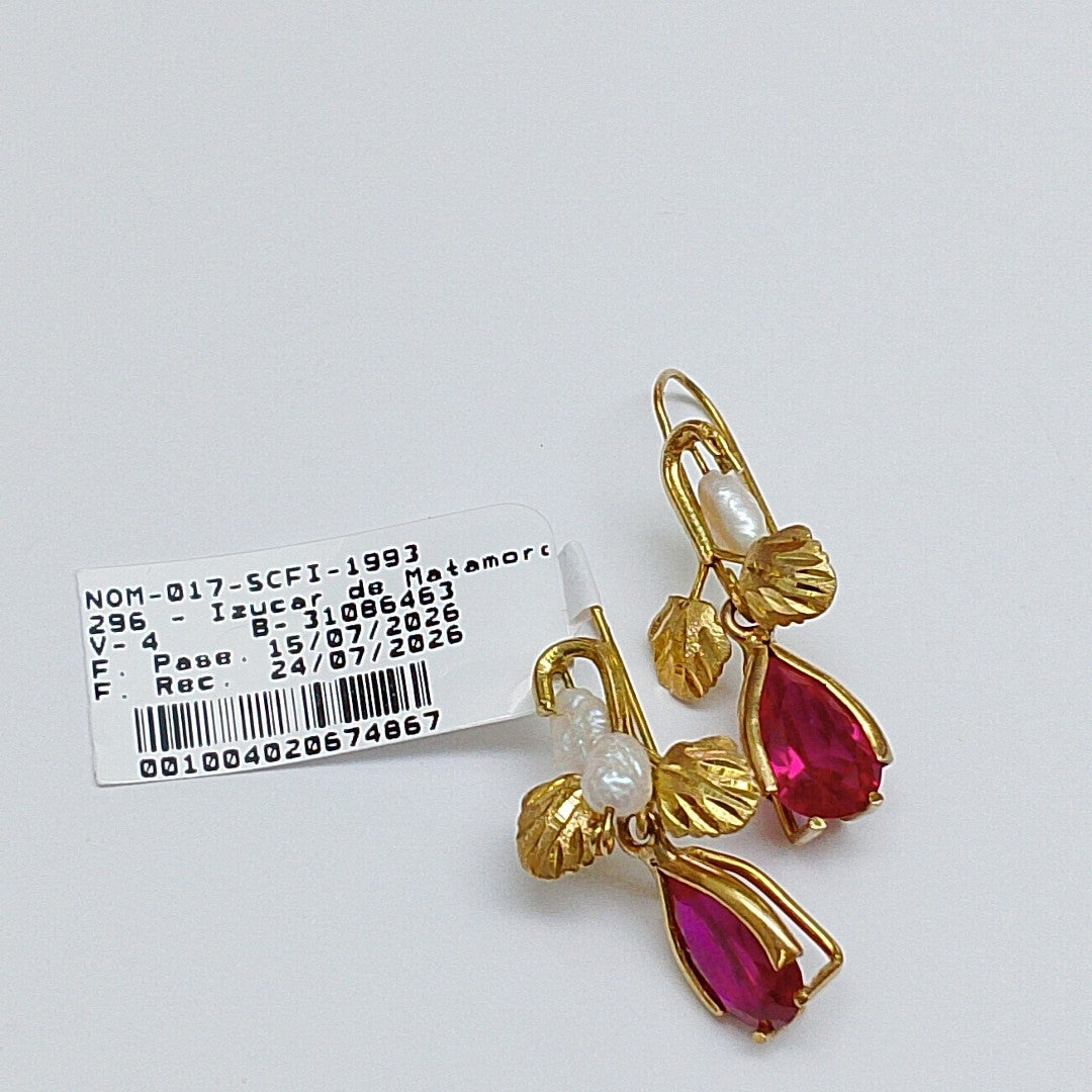 ARETES PAR ORO 8 K 4.3 GRMS (SEMINUEVO)